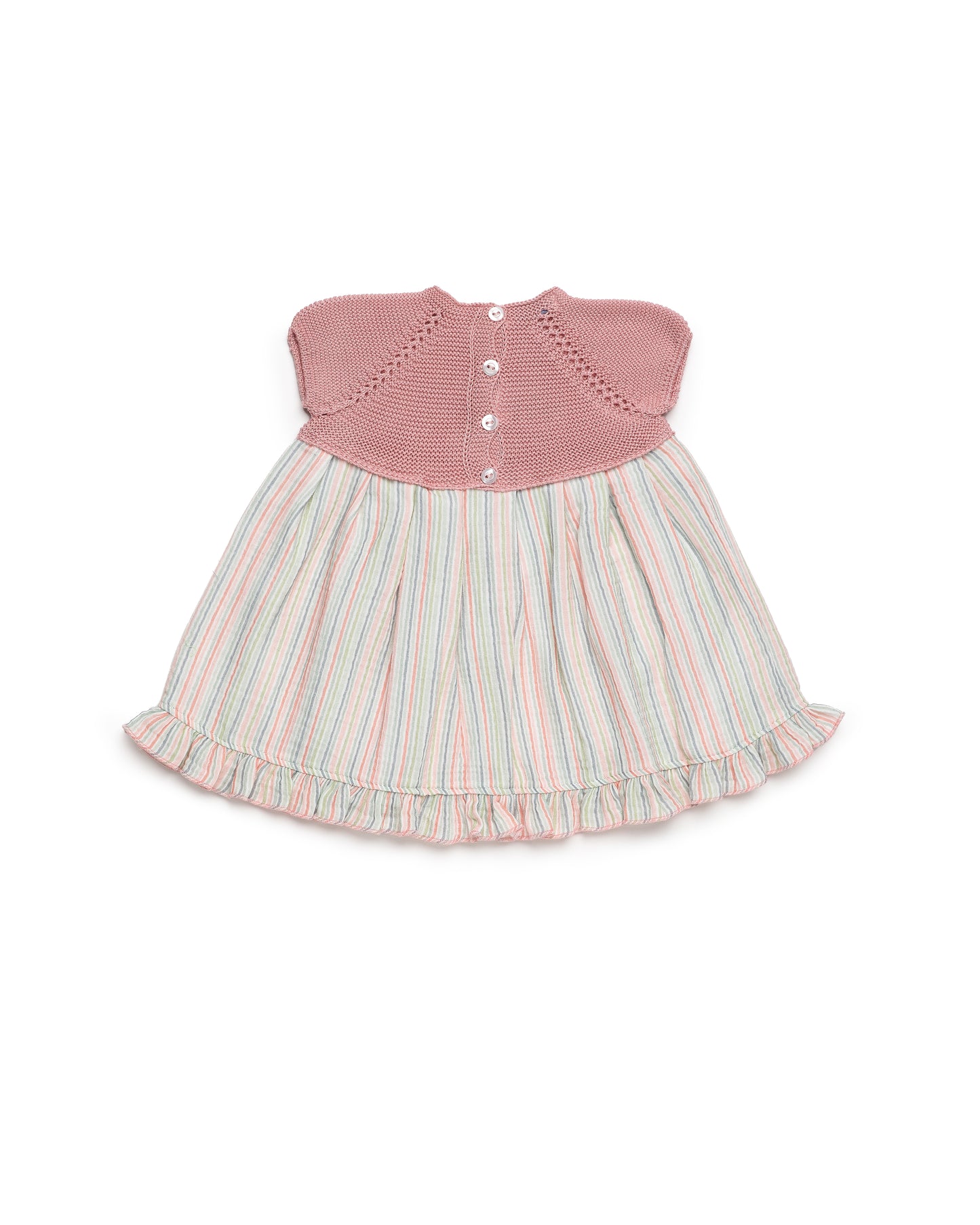 VESTIDO CUERPO DE PUNTO RAYAS FINAS