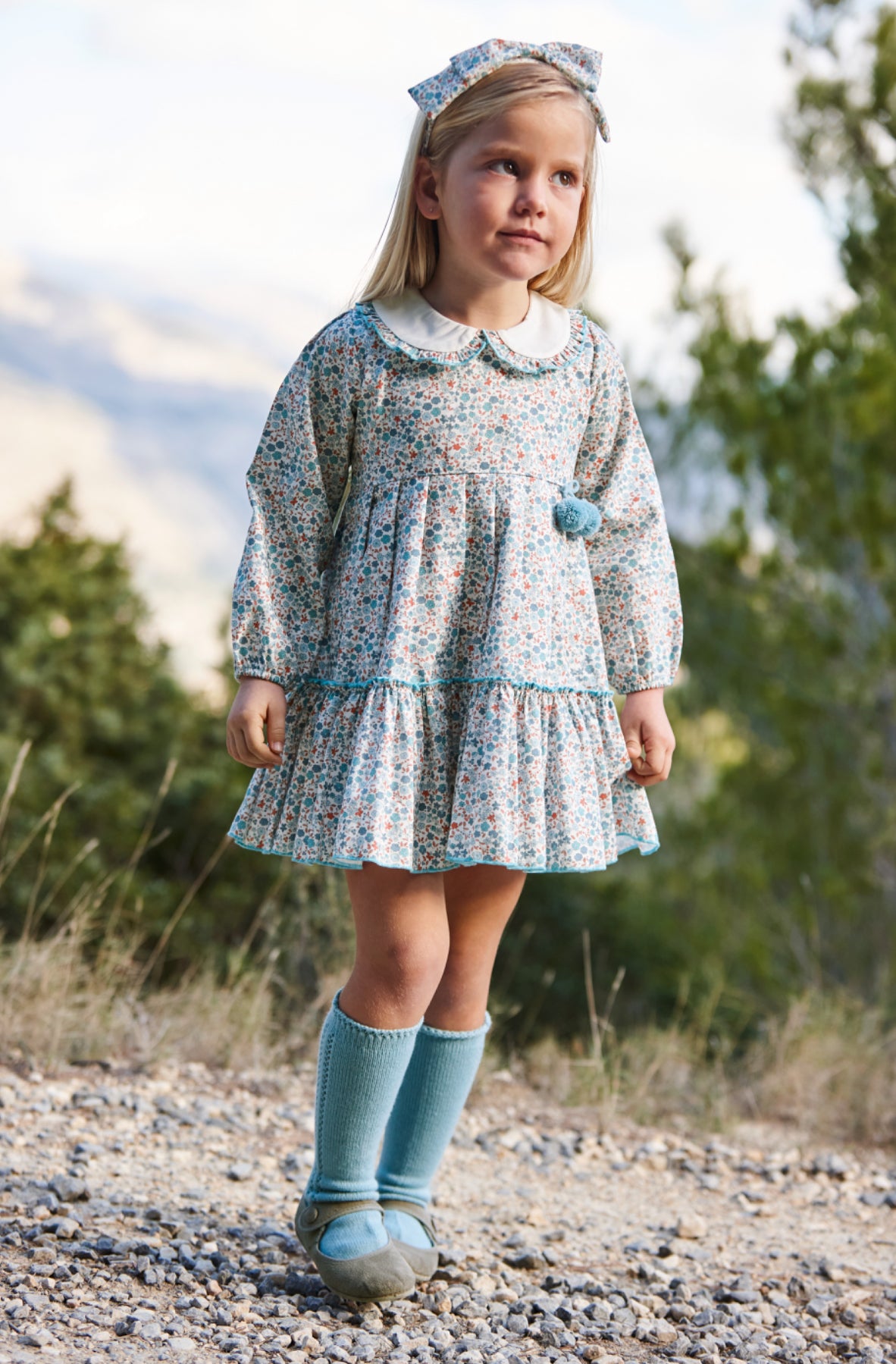 VESTIDO VOLANTES FLORECITAS