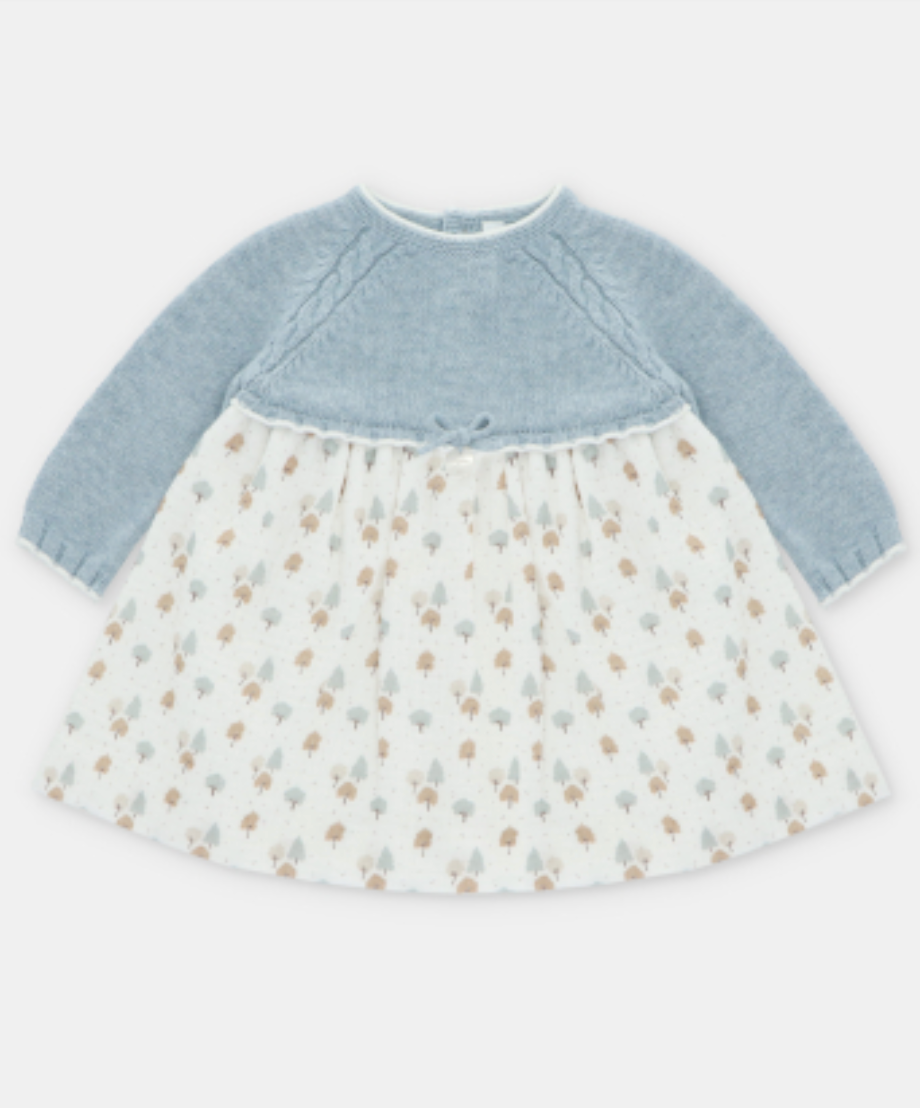 Vestido punto y tela- C. Sheffield de Martin Aranda