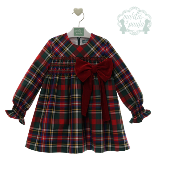 Vestido infantil niña lazo- C. Marilyn de Marta y Paula