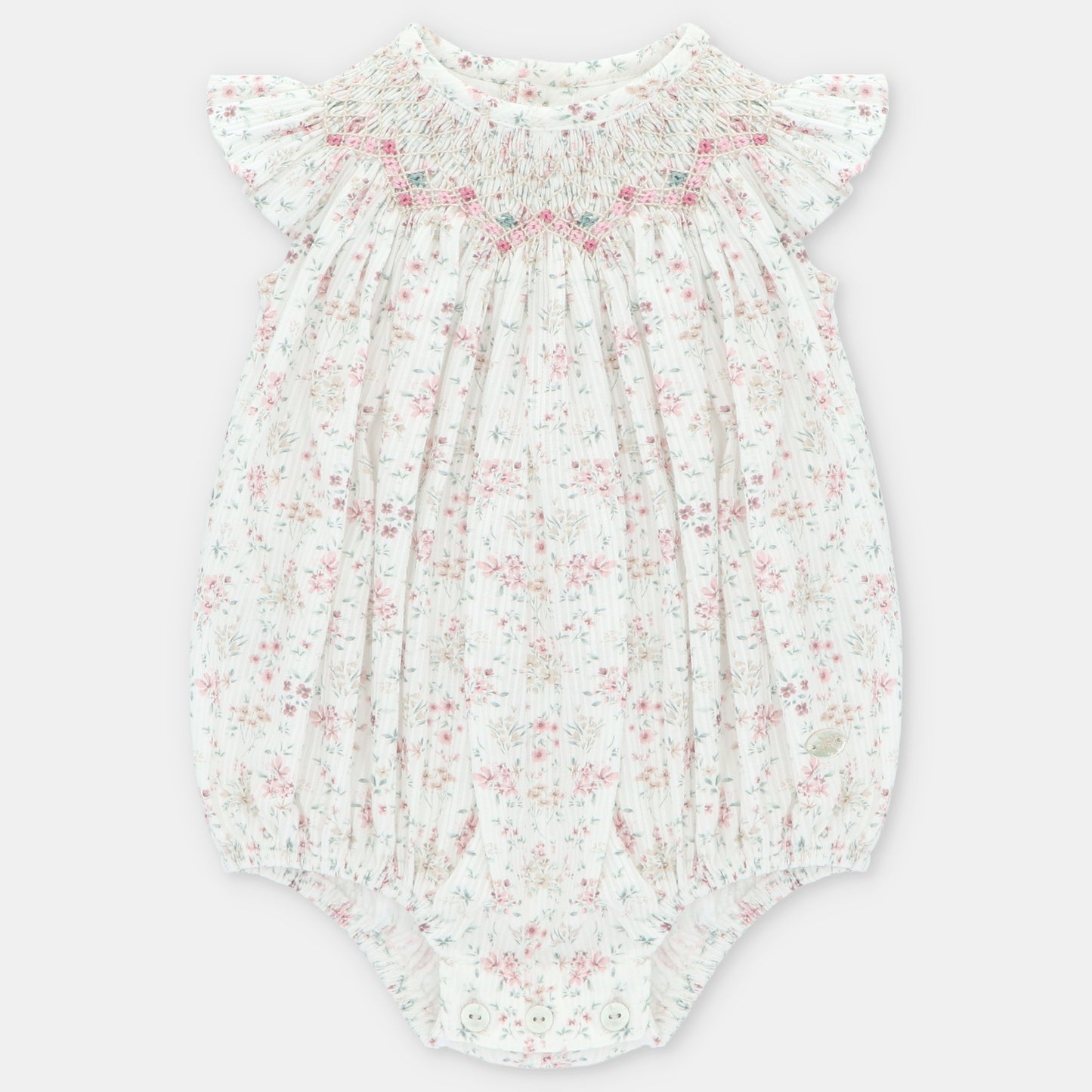Pelele tela niña punto smock