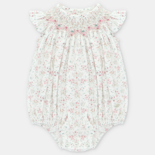 Pelele tela niña punto smock