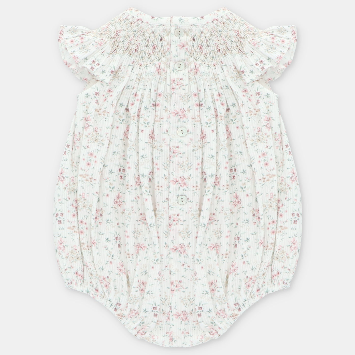 Pelele tela niña punto smock