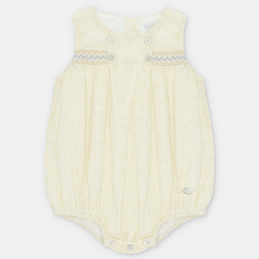 Pelele tela plumeti smock niño