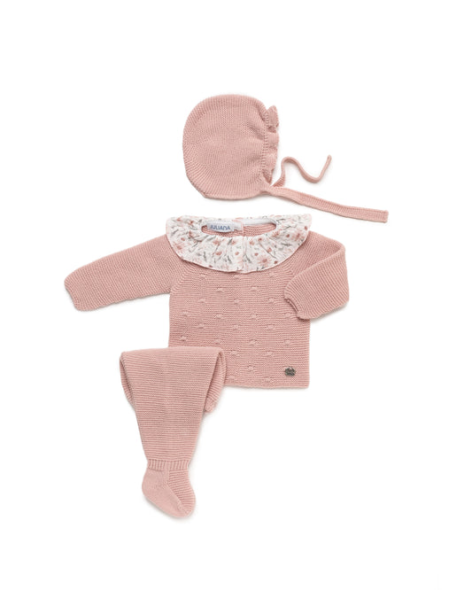 Conjunto 3 piezas punto bodoques- C. Arte de Juliana