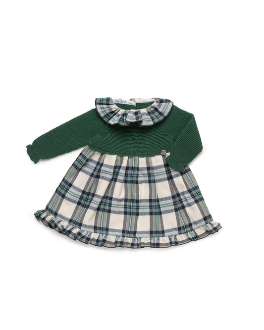 Vestido cuerpo punto cuadros- C. Sinfonía de Juliana