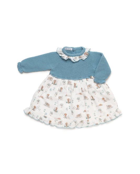 Vestido cuerpo punto animalitos- C. Trazos de Juliana