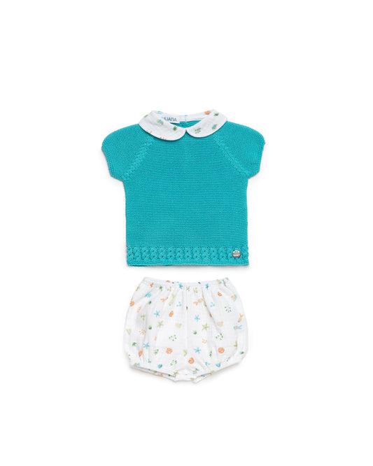 CONJUNTO PANTALON TELA MAR