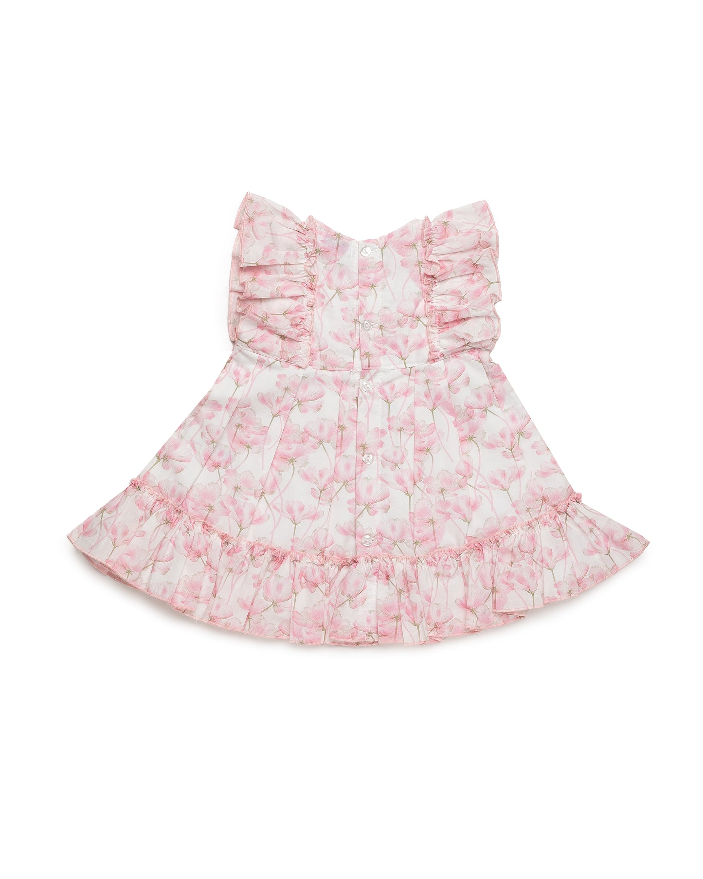 VESTIDO CORTADO CINTURA FLORES GRANDES