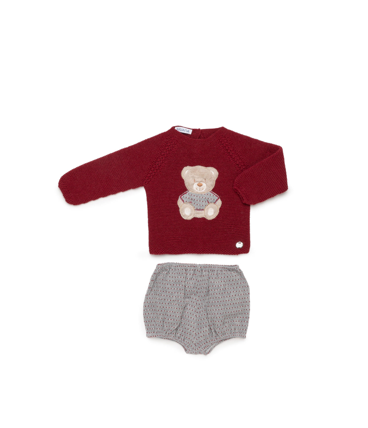 CONJUNTO PANTALON MOTAS BORDADO OSO
