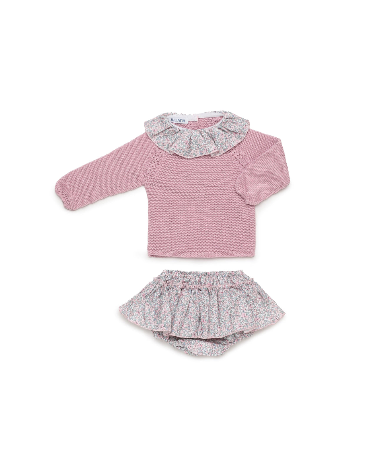 CONJUNTO BRAGA VOLANTE FLORECITAS