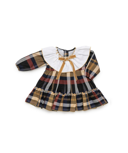 VESTIDO VOLANTES CUADROS
