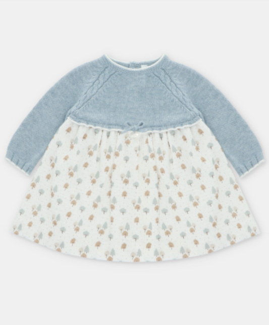 Vestido punto y tela- C. Sheffield de Martin Aranda