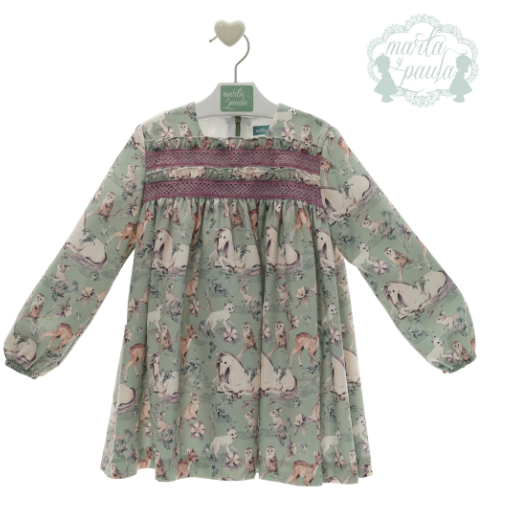 Vestido infantil- C. Sophia de Marta y Paula
